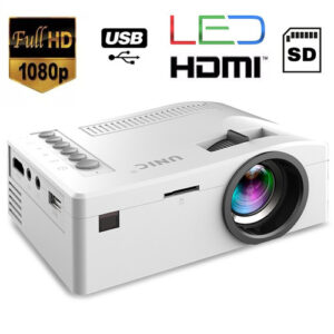 Mini Proyector Led Full Hd Portatil Hdmi Usb Av Sd + Control Remoto