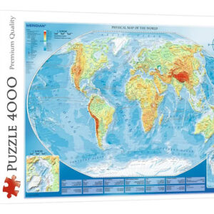 Rompecabeza Puzzle 4000 Pieza Trefl Mapa Fisico Mundo 45007