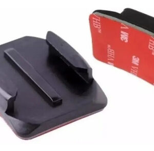 Accesorio Kit 2 Soporte Curvo Casco Moto Vstarcam Para Gopro Color Negro